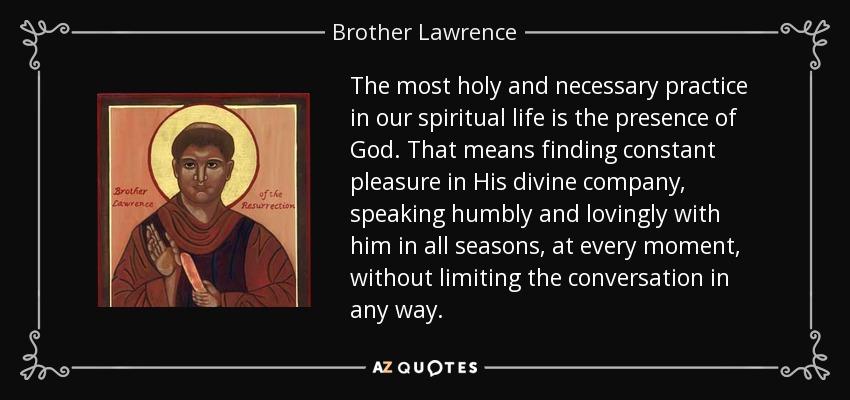Brother Lawrence quote